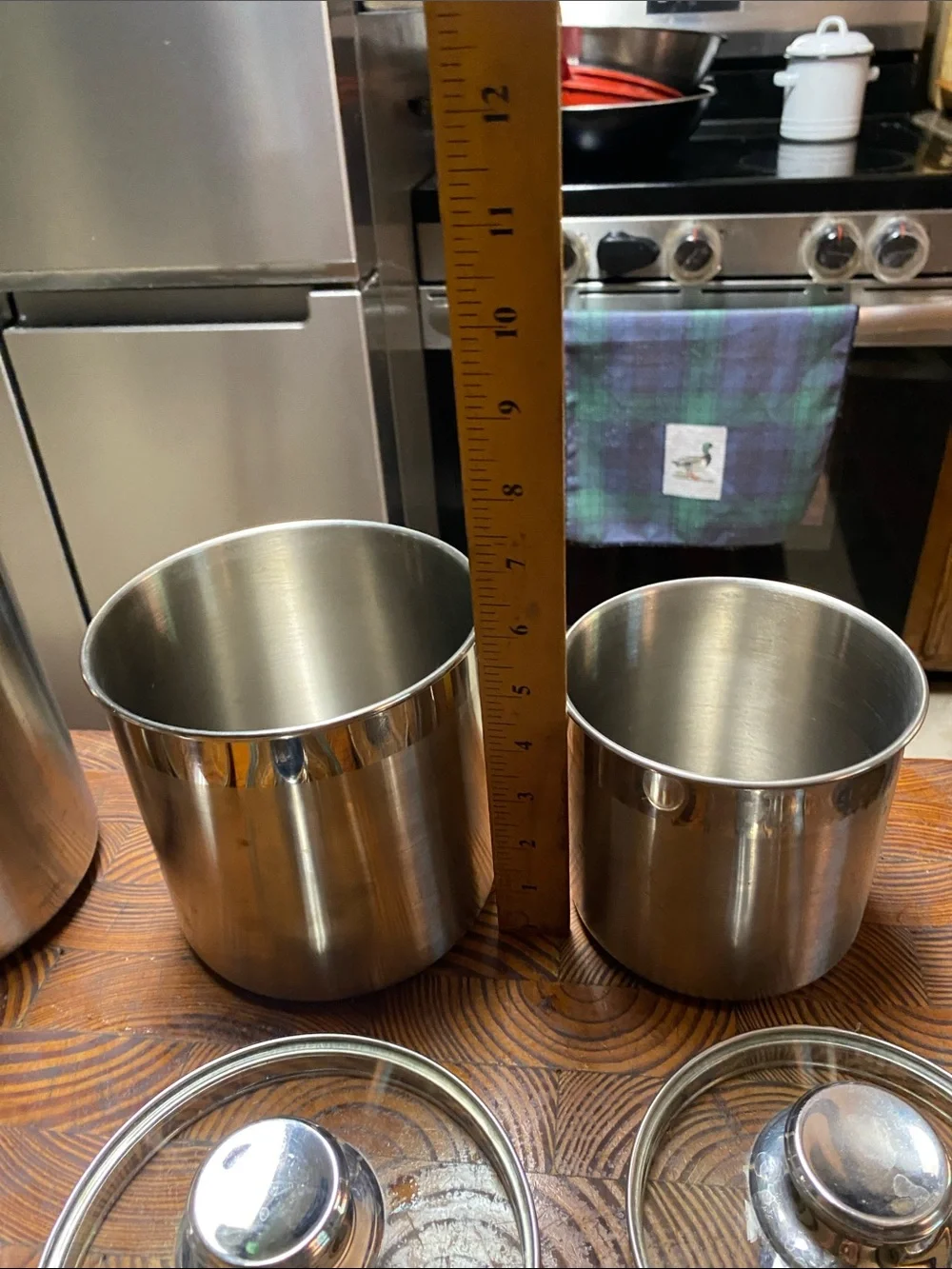 Stainless Steel Kitchen Canister Set - Silver